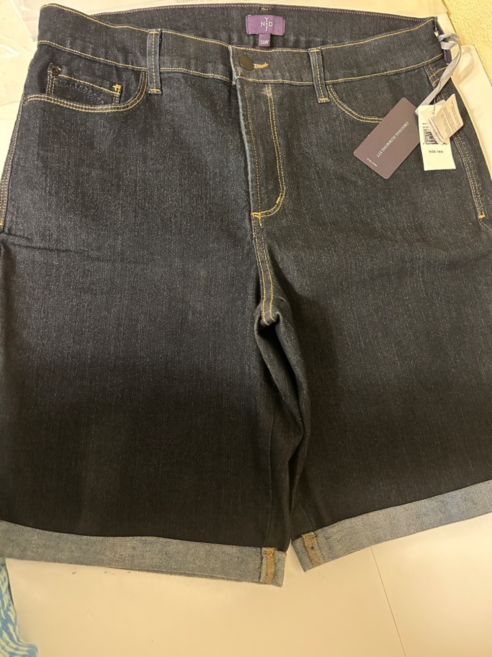 NYDJ Dark Blue Denim Jeans with Purple Label